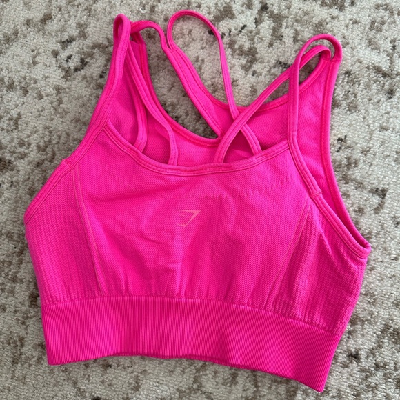 Gymshark ultra seamless pink sports bra - Picture 3 of 5